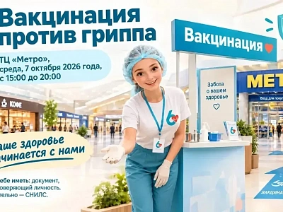 Вакцинация от гриппа в ТЦ «Метро»